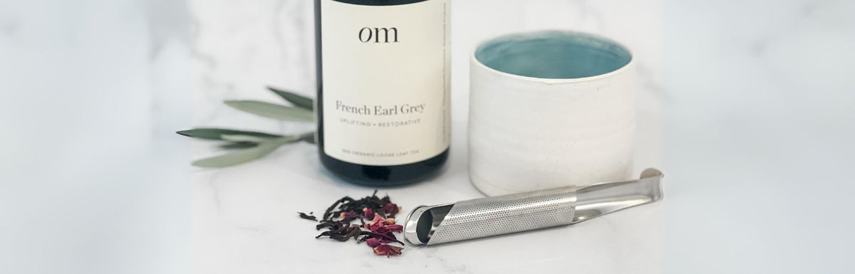 TEA LOVER GIFT SET 1: OM TEA + INFUSER + HANDMADE CUP