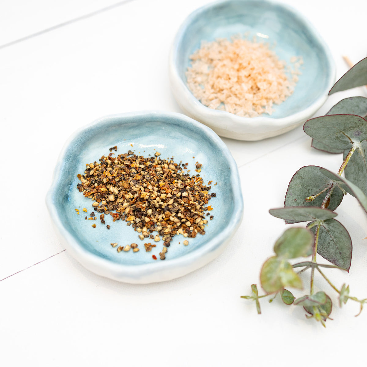 CERAMIC PETITE DISH [WHITE or DUCK EGG BLUE]