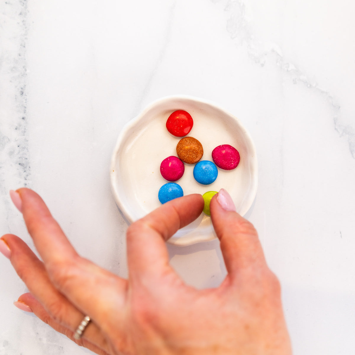 CERAMIC PETITE DISH [WHITE or DUCK EGG BLUE]