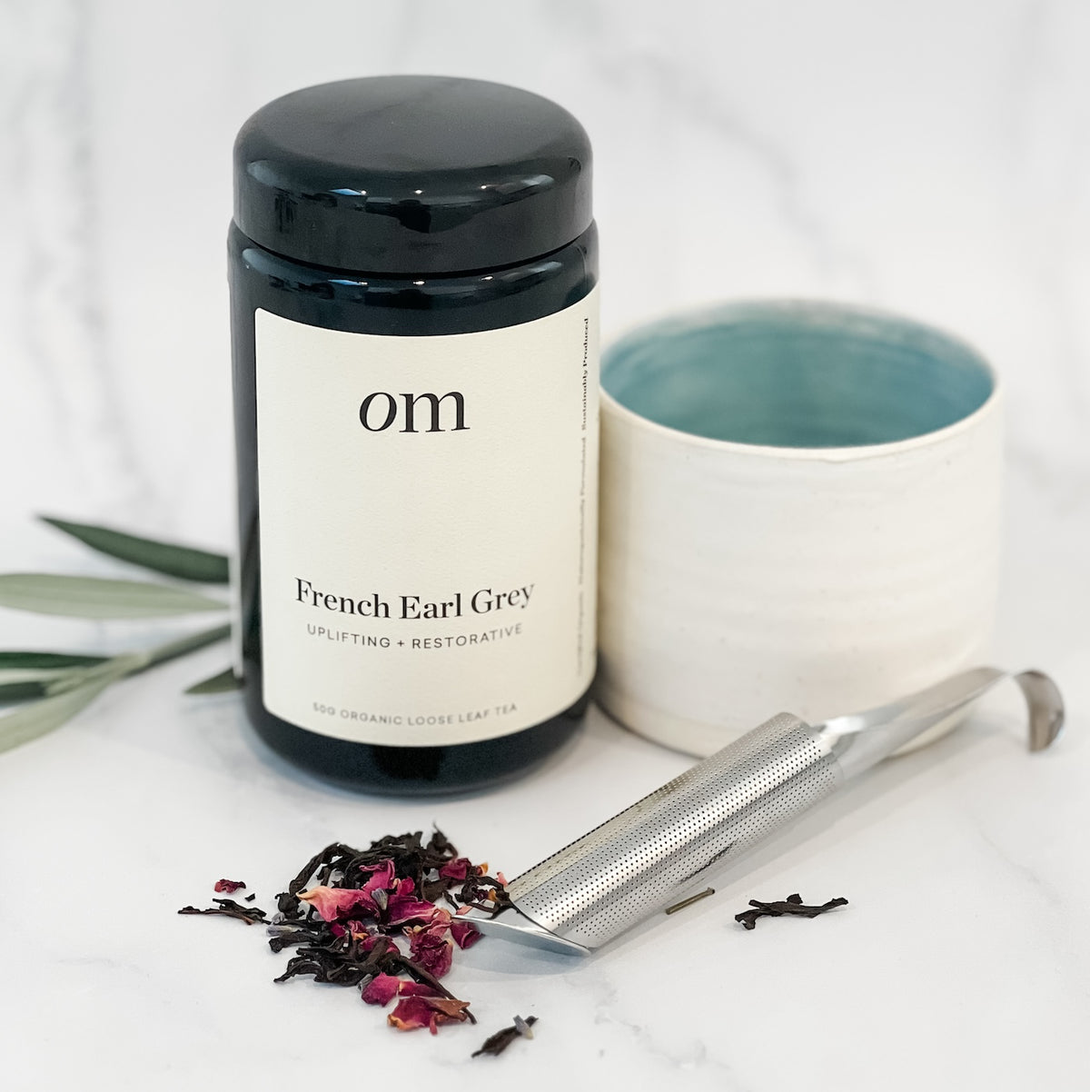 Ceramic Tea Mug OrganicTea Infuser 