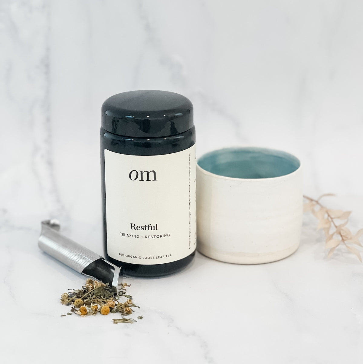 Ceramic Tea Mug OrganicTea Infuser 