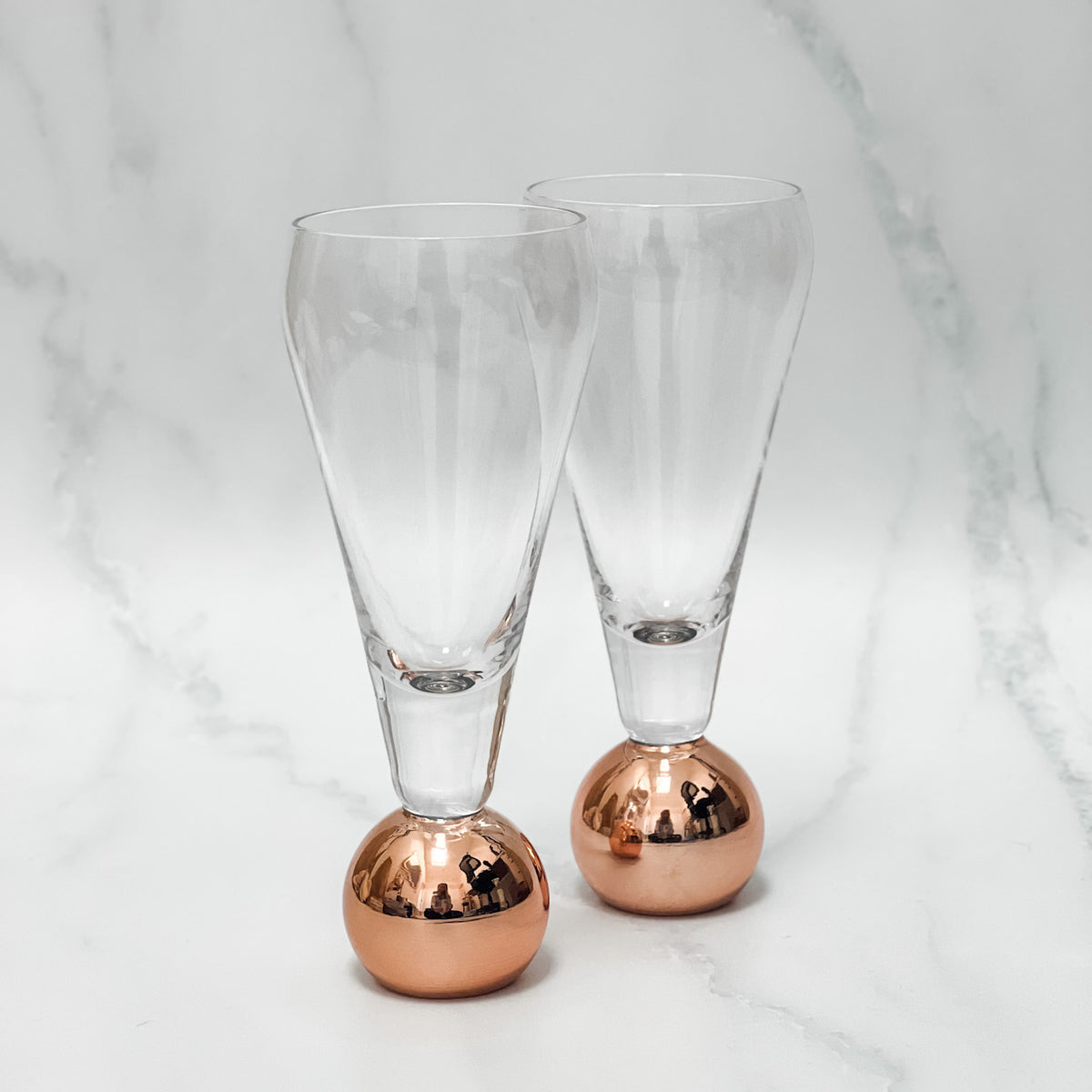 STEMLESS CHAMPAGNE GLASSES (BOXED PAIR)