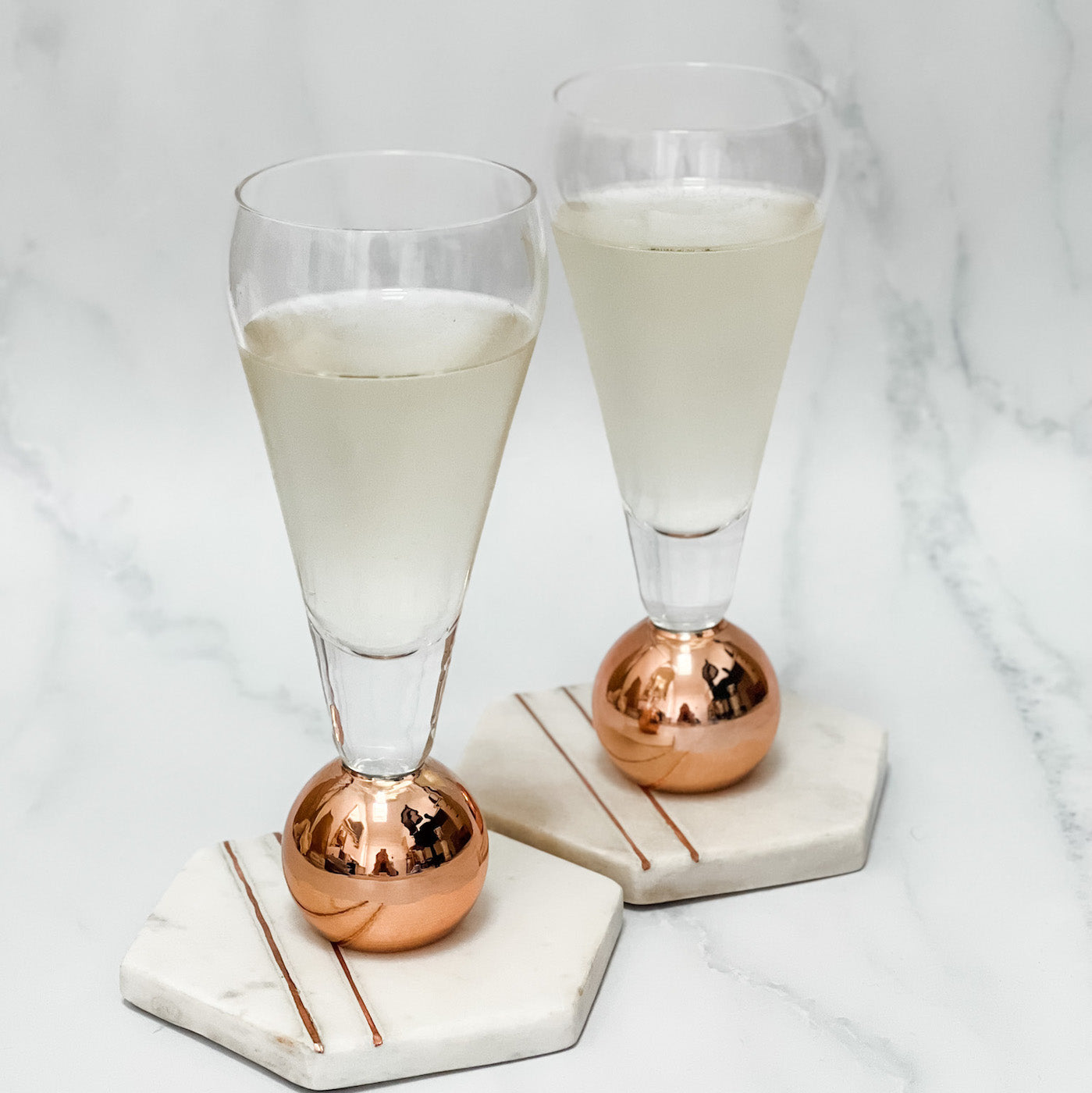 STEMLESS CHAMPAGNE GLASSES (BOXED PAIR)