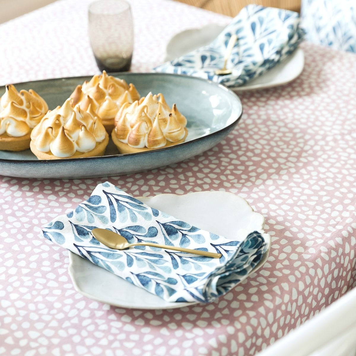 FLORA BLUEWATER Cotton Napkins Buy designer napkins online Australia