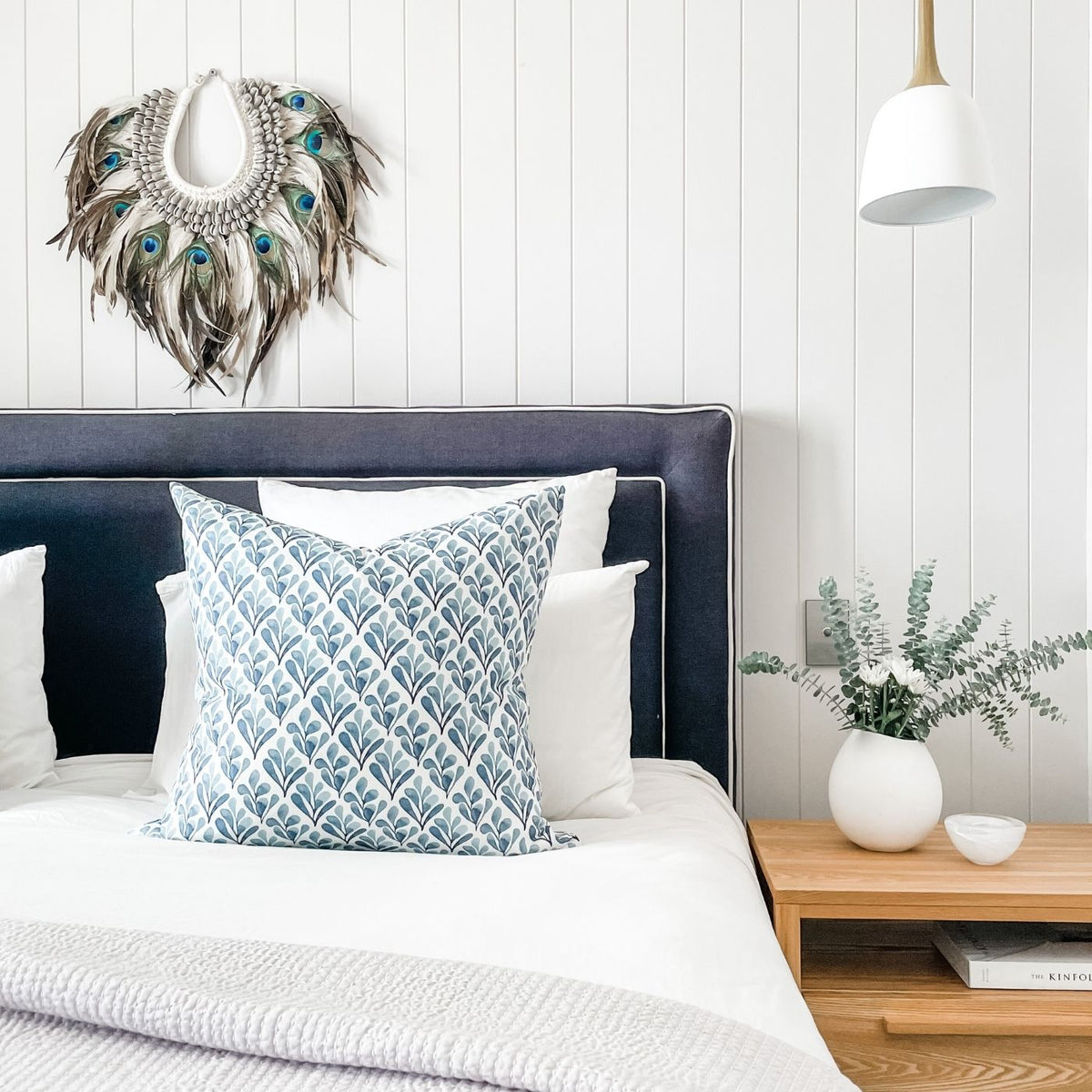 Flora Bluewater Cushion Buy Feather Cushions Online Australia