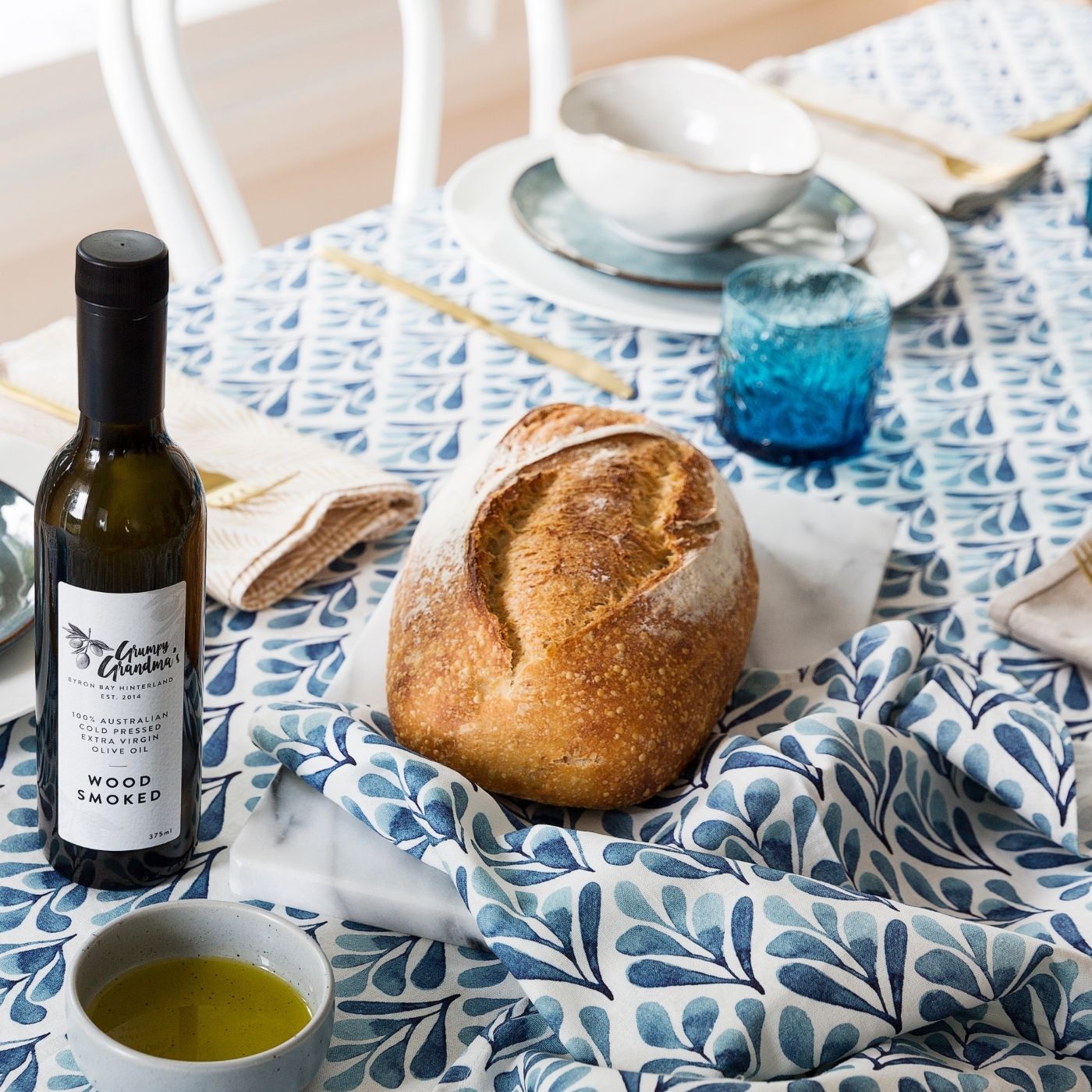 Flora Bluewater Tea Towel Buy Kitchen Towels Online Australia