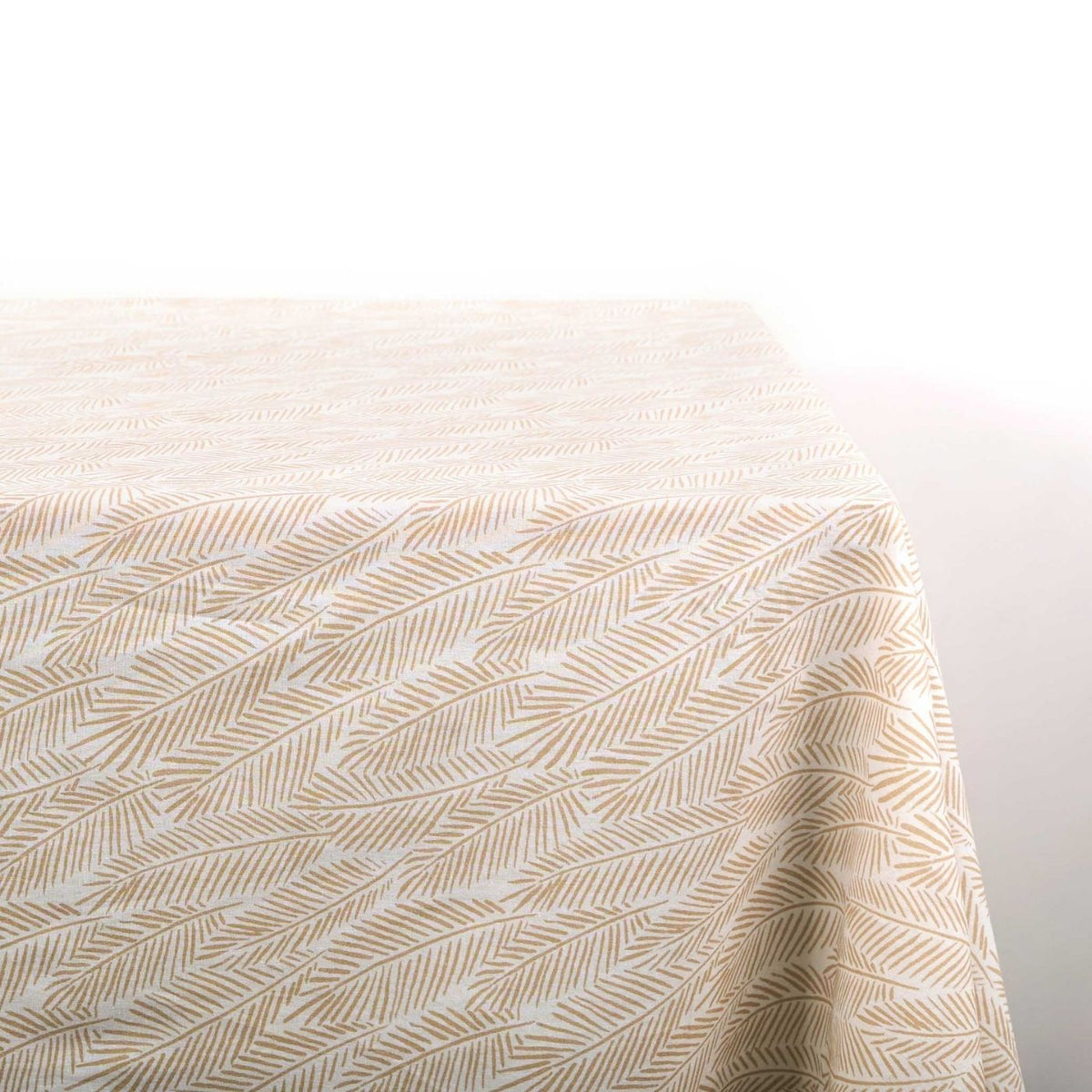 Palm Mustard Tablecloths Shop Cotton Tablecloths
