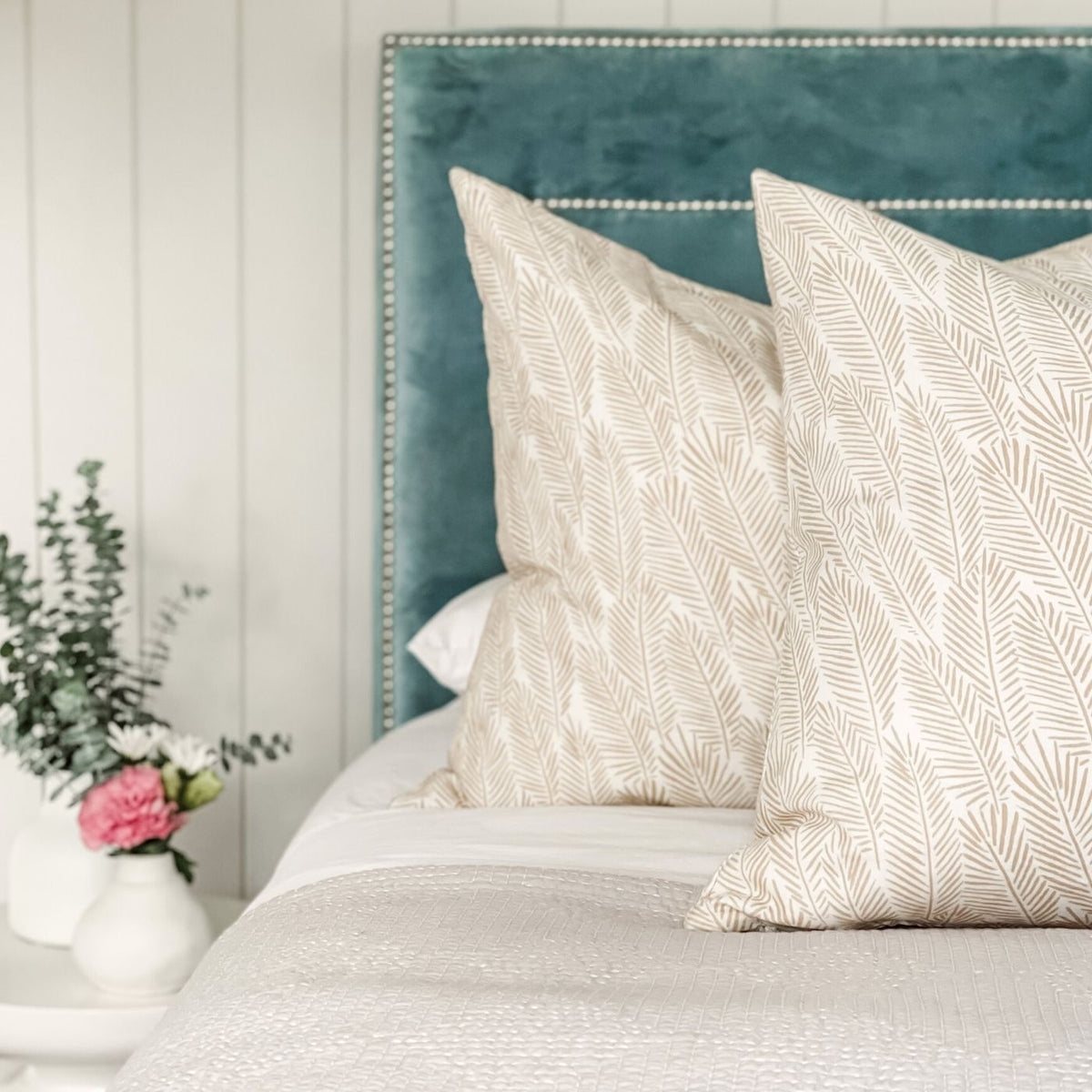 Palm Mustard Cushion Shop Linen Cushions Online Australia