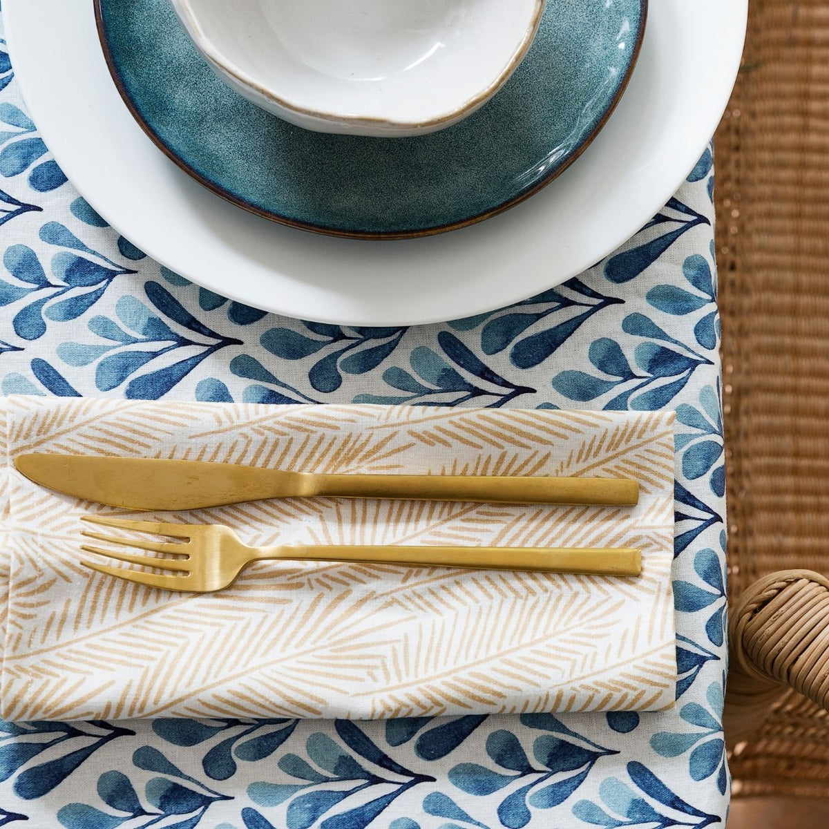 Palm Mustard Napkin Buy Cloth Napkins Online Australia