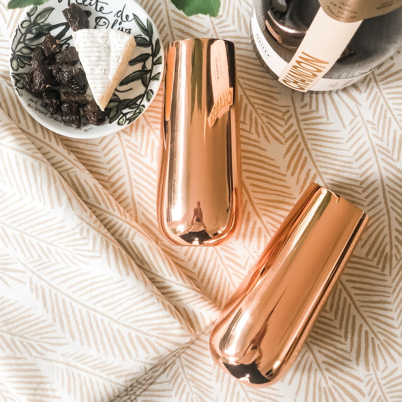 STEMLESS COPPER CHAMPAGNE FLUTES glasses buy online Australia