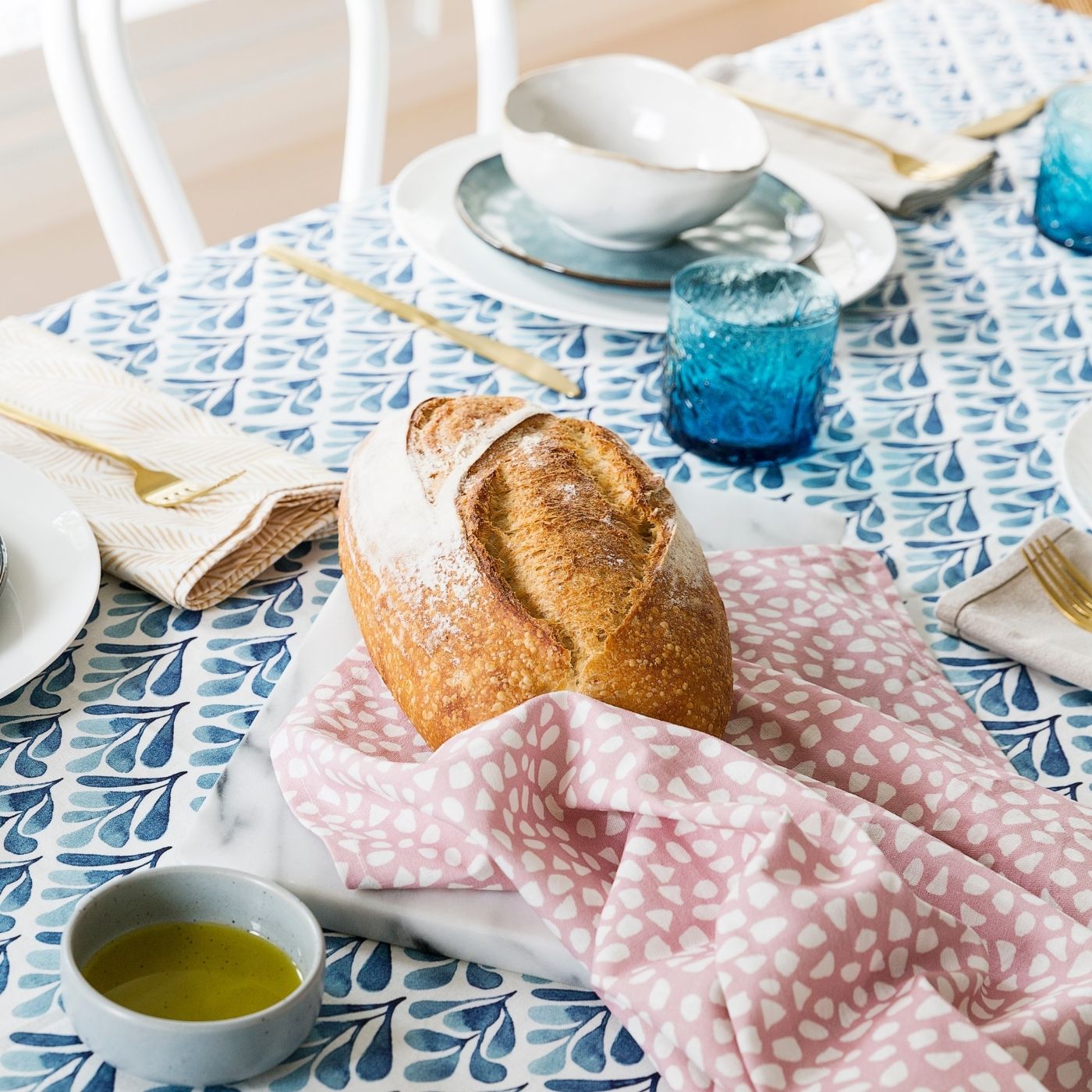 Terrazzo Blush Tea Towel Buy Modern Tea Towels Online Australia