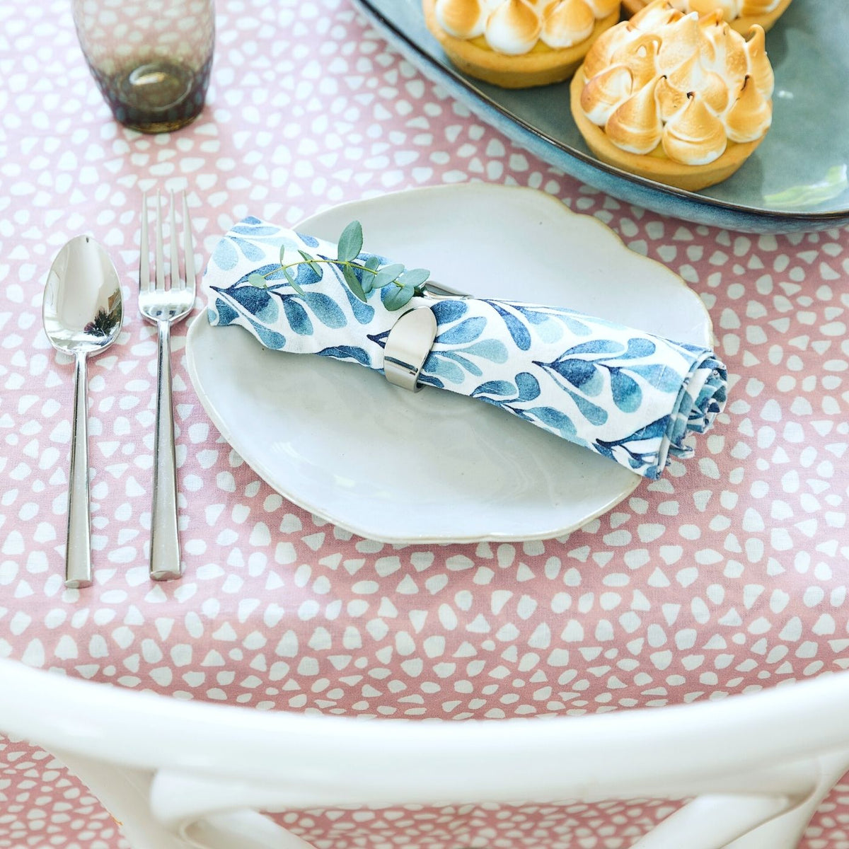 Terrazzo Blush tablecloth shop designer tablecloths online Australia